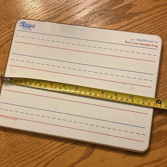 Red Line Handwriting Dry Erase Boards (2) - Picture 7 of 7
